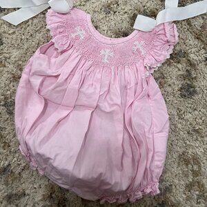 Cross Smocked Bubble